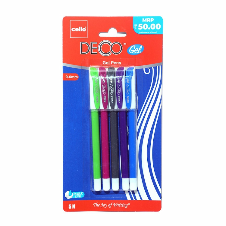 Cello Deco Gel Pen 5s 1012225