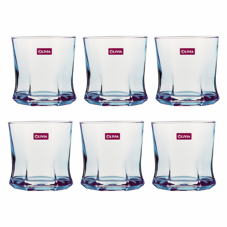 Olivia Glass Tumbler 6cs 230ml