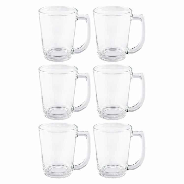 Lucky Glass Mug 6Pc LG 312007