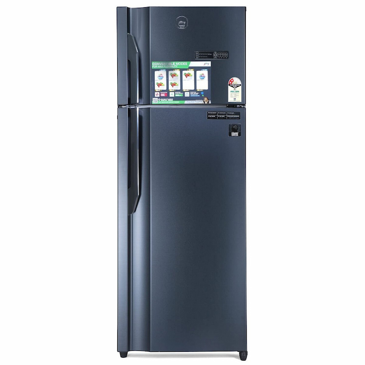 Godrej Double Door Frost Free Refrigerator RT Eonvibe 366B HCIT Matte Black 330L
