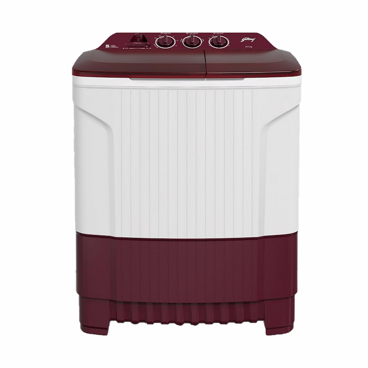 Godrej 8 kg 5 Star  Semi Automatic Top Load Washing Machine WS EDGE CLS 80 5.0 SN2 M Wine Red