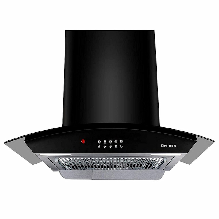 Faber Hood Ace Pro HC PB BK 60 Auto Clean Wall Mounted Chimney  (Black 1150 CMH)