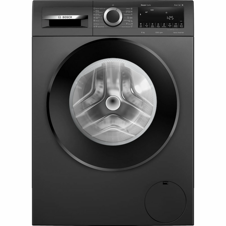 Bosch 8 kg Front Load Washing Machine WGA1320TIN Black grey