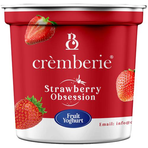 Cremberie Flavoured Yoghurt Strawberry 90g