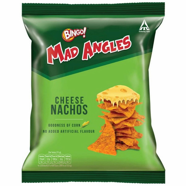 Bingo Mad Angles Cheese Nachos 23G