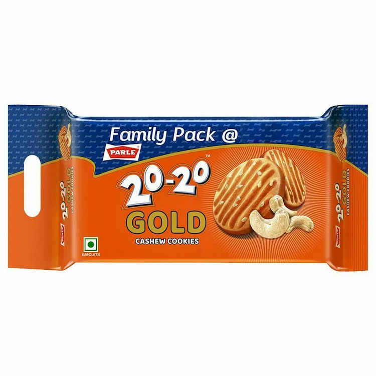 Parle 20 20 Gold Cashew Almond Cookies 600gm