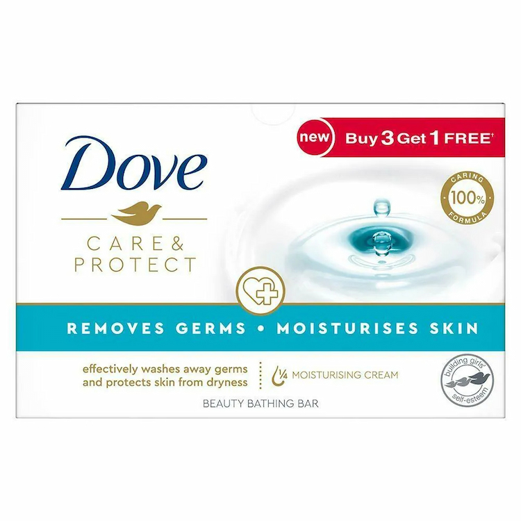 Dove Soap Care&Protect 100g 3+1