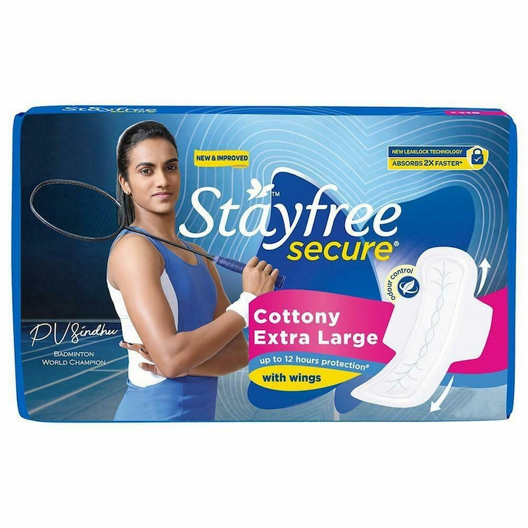 Stayfree Secure Sanitary Pad Cottony 12s