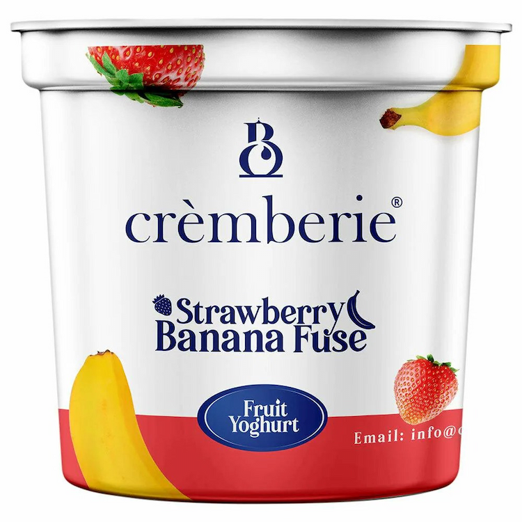 Cremberie Fruit Youghurt Strawberry-Banana Fuse 90g