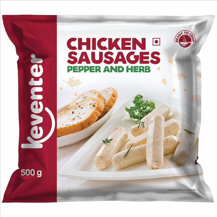 Keventer Chicken Sausage Herb & Pepper 500g