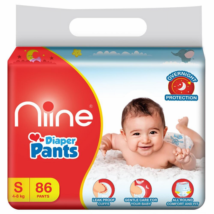 Niine Baby Diaper S 86'S