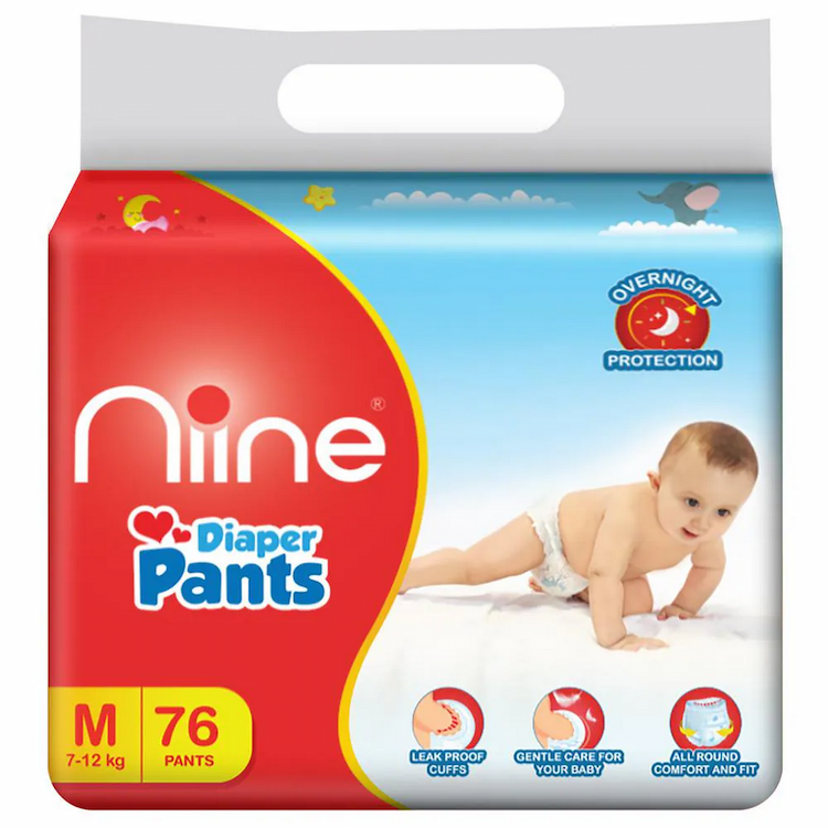 Niine Baby Diaper M 76'S