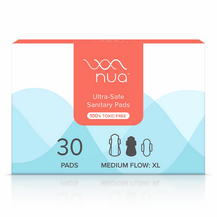 Nua Ultra-Safe Sanitary Pads Medium-XL 30'S