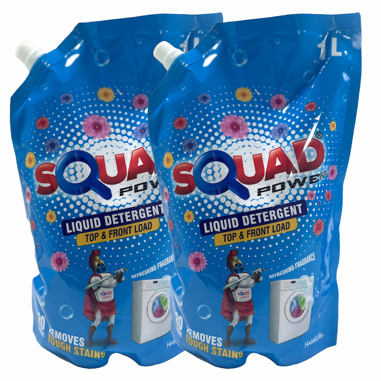 Squad Liquid Detergent Pouch 1Ltr 1+1