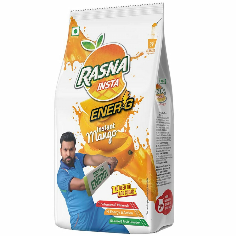 Rasna Fruit Plus Mango Pouch 750gm