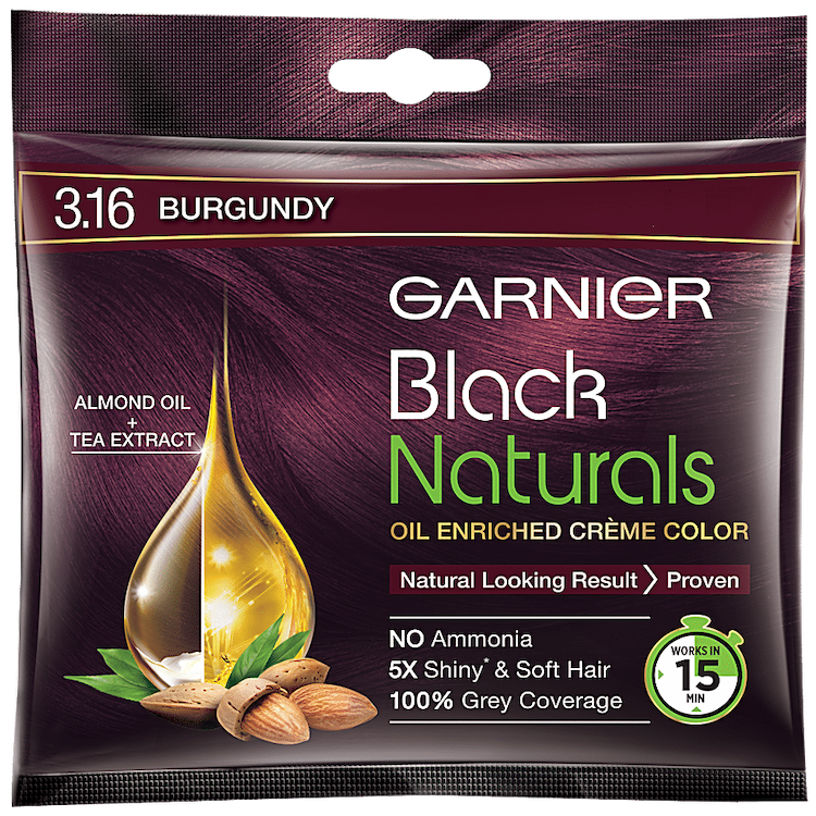 Garnier Hair Color Black Naturals Natural Burgundy 20g