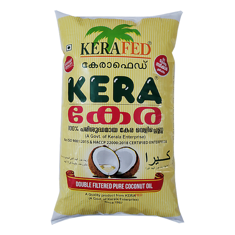 Kera Double Filtered Coconut Oil Pouch 1 Liter