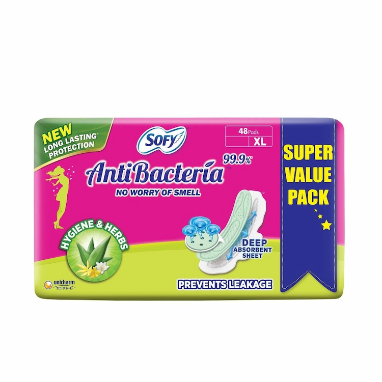 Sofy AntiBacteria Sanitary Pad XL 48s