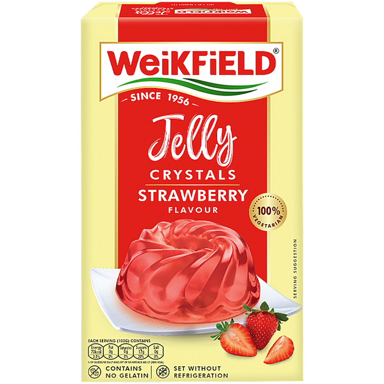 Weikfield Jelly Crystals Strawberry 90g