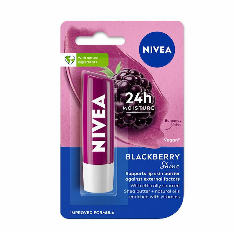 Nivea Lip Crayon Fruityshine Black Berry 4.8G