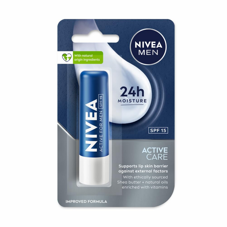 Nivea Lip Care Active Men 4.8Gm