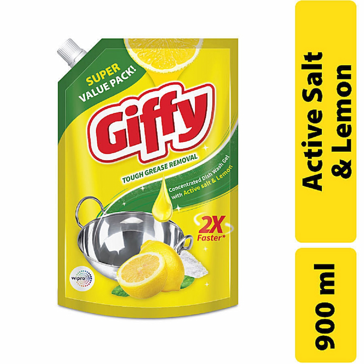 Giffy DishWash gel Lemon & Active Salt 900ml