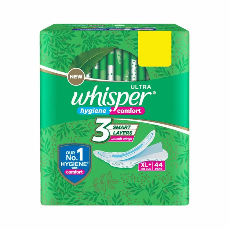 Whisper Sanitary Pad Ultra XL Wings 44 Units