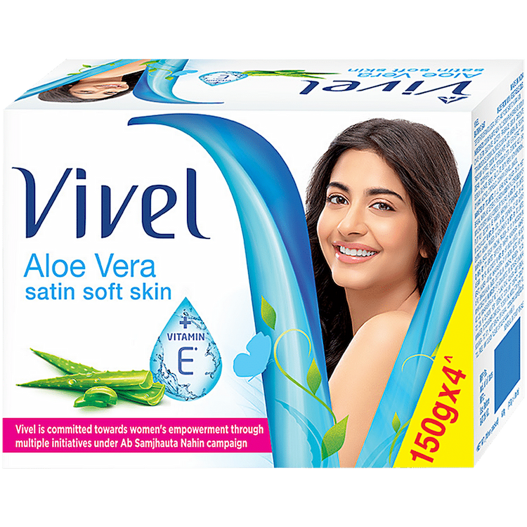 Vivel Soap Aloe Vera 150g 4s