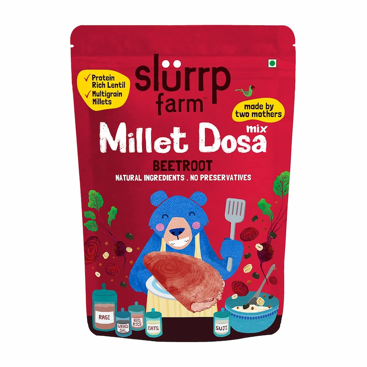 Slurrp Farm Millet Dosa Beetroot 150g