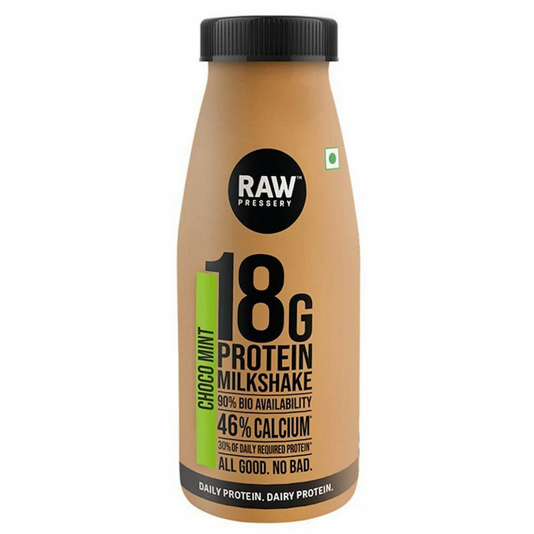 Raw Pressery Milkshake Choco Mint Bottle 200Ml