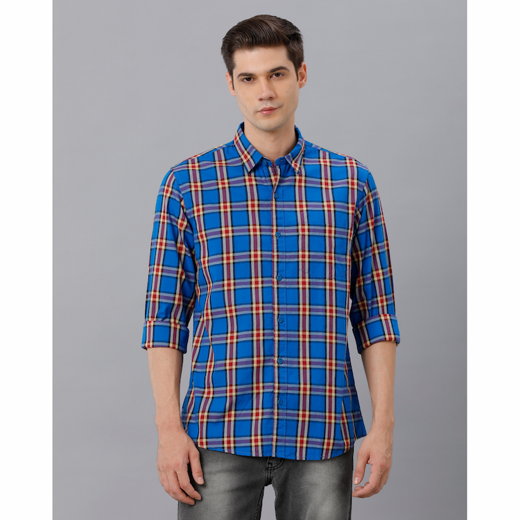 Cortigiani Mens Multicolour Checked Casual Shirt Small 38 024