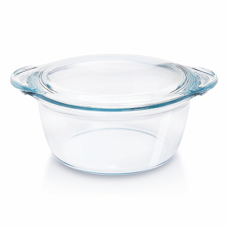 Borosil Deep Round Caserole Flat Lid 2.5L-14225