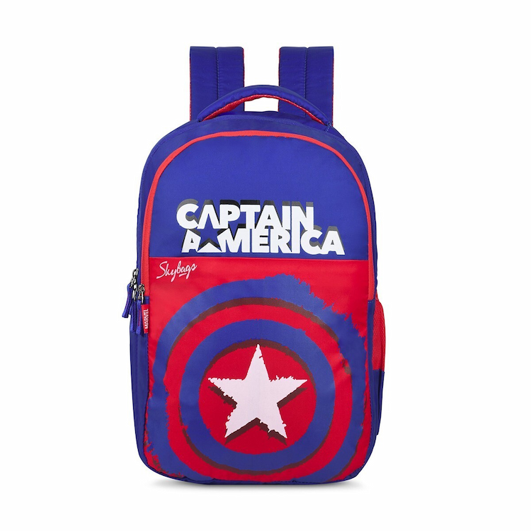 Skybags Captain America School BackPack 03-Blue