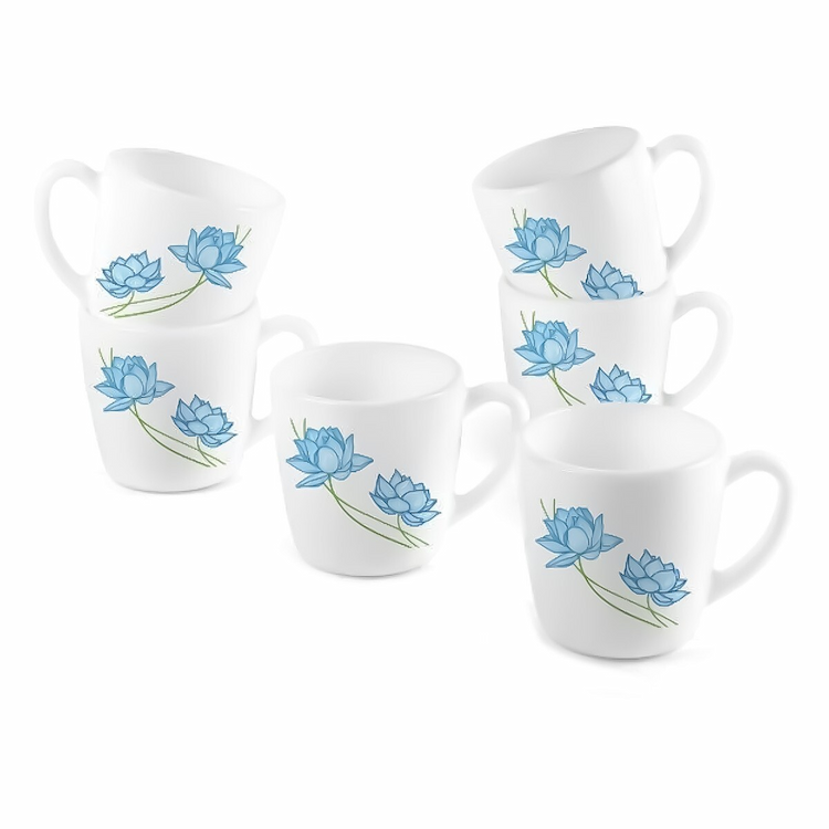 Cello Coffee Mug Ricca Medium Deco 6Pc Set 18cl Assorted Design