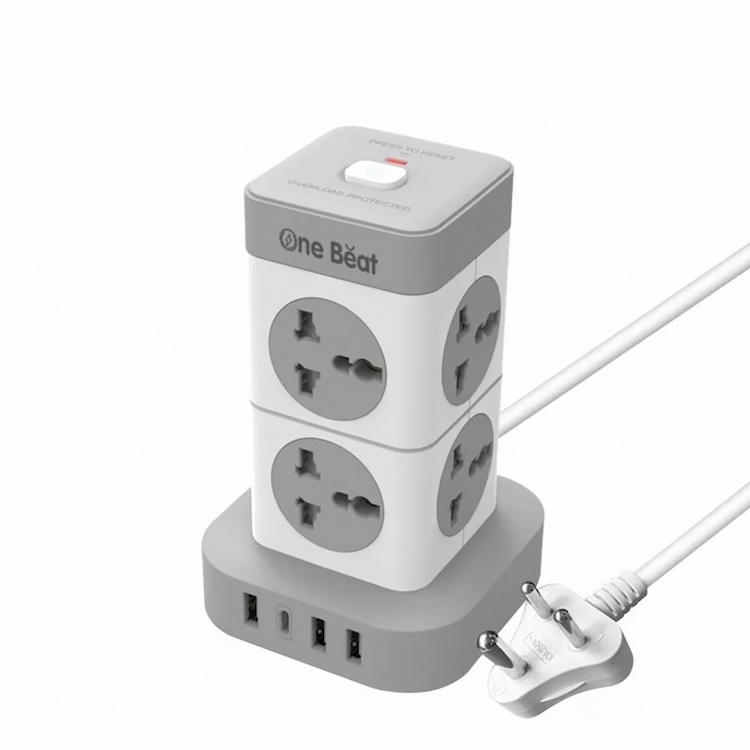 One Beat Plug Extention Cube 8+3USB 2M OB20842-U