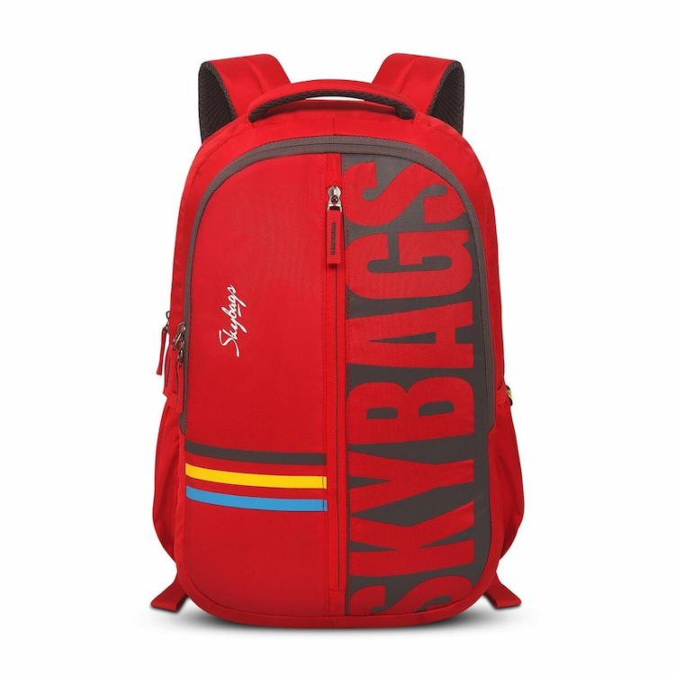 Skybags Krew 03 Laptop Back Pack-Red