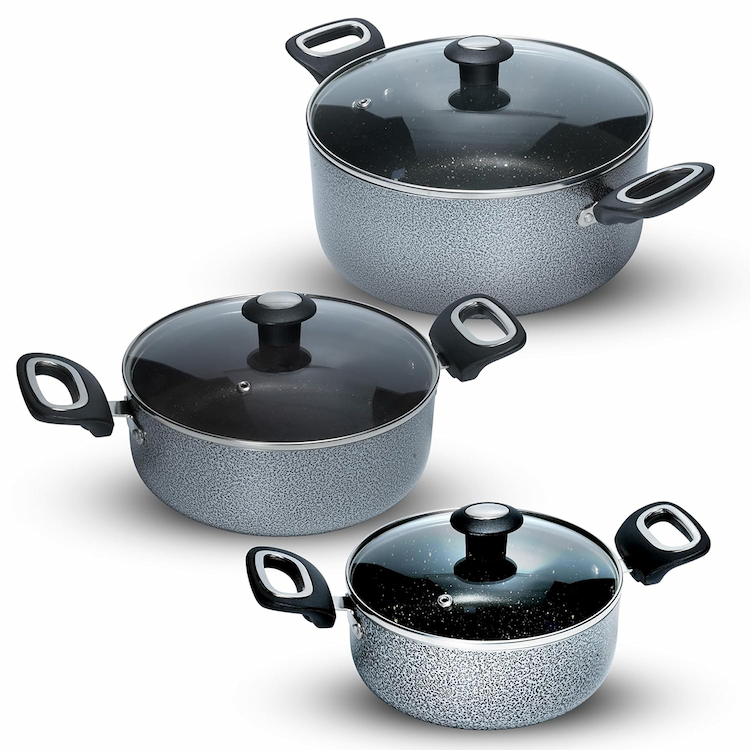 Impex Migo Non Stick Granite Casserole 6Pc