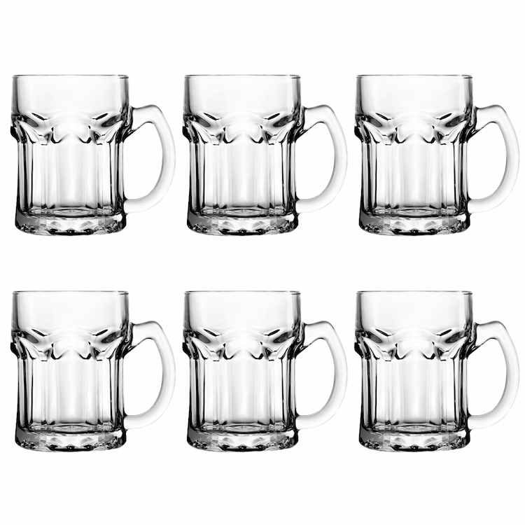 Lucky Glass Mug 6Pc LG 313013