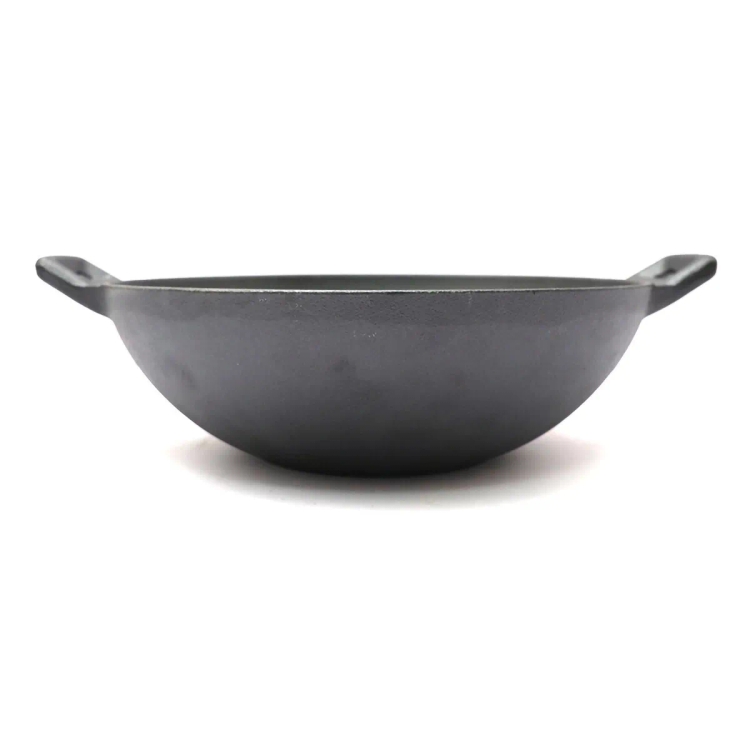 Petals Cast Iron Kadai 24cm
