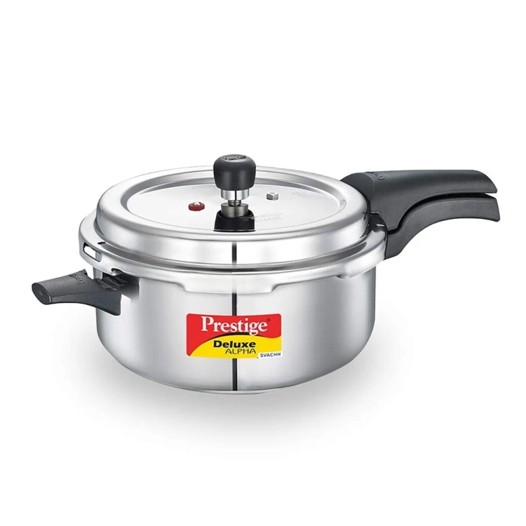 Prestige Stainless Steel Pressure Cooker Svachh Alpha Deep Pressure Pan