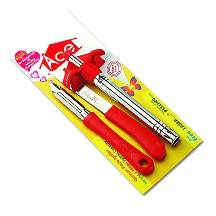 Ace Gas Lighter/Knife&Peeler AGKP Assorted