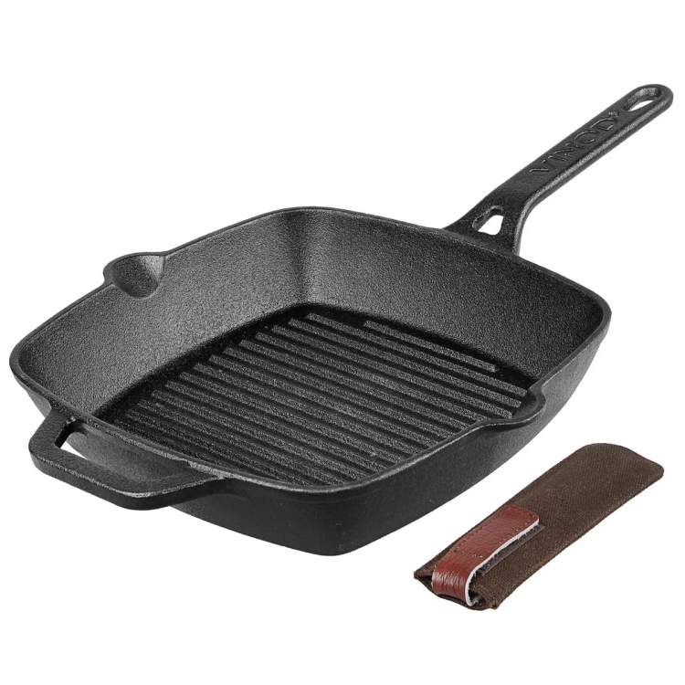 Vinod Legacy Cast Iron Grill Pan 24Cm