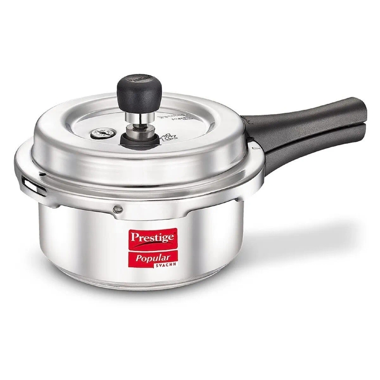 Prestige Popular Aluminium Svachh Outer Lid Pressure Cooker 2L