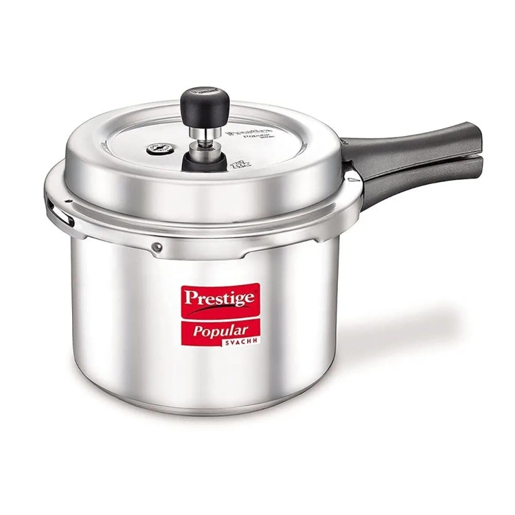 Prestige Popular Plus Aluminium Svachh Outer Lid Pressure Cooker 1.5L