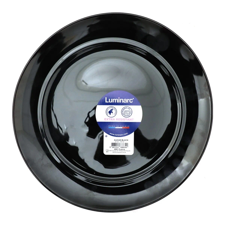 Luminarc Dinner Plate Alexi Black 27cm