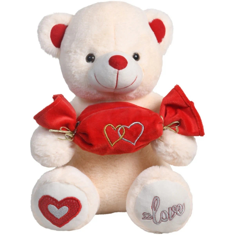 Ultra Valentine Teddy with Pouch 13inch UST-8064