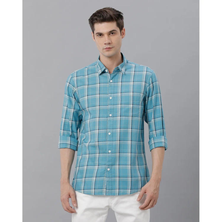 Cortigiani Mens Multicolour Checked Casual Shirt