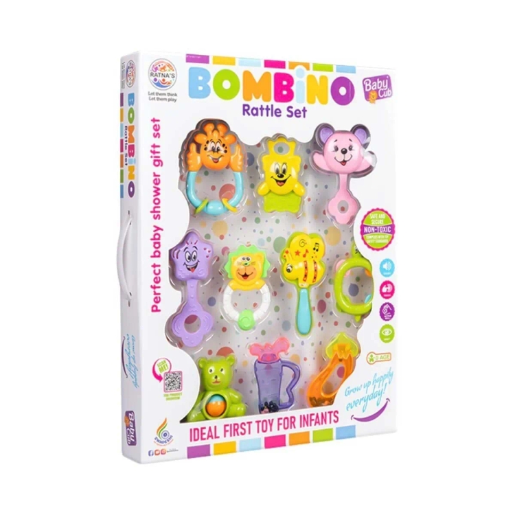 Ratna Sagar Bombino Rattle 10 Pcs Box 2108