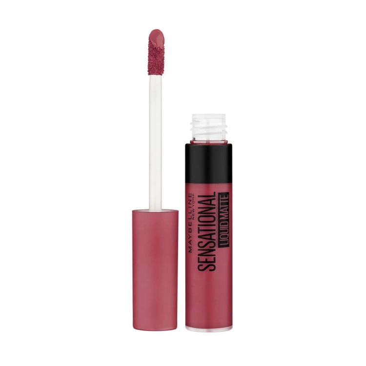 Maybelline New York Lipstick, Matte Finish, Non-Sticky And Non-Drying, Sensational Liquid Matte, 23 Untamed Rose, 7Ml