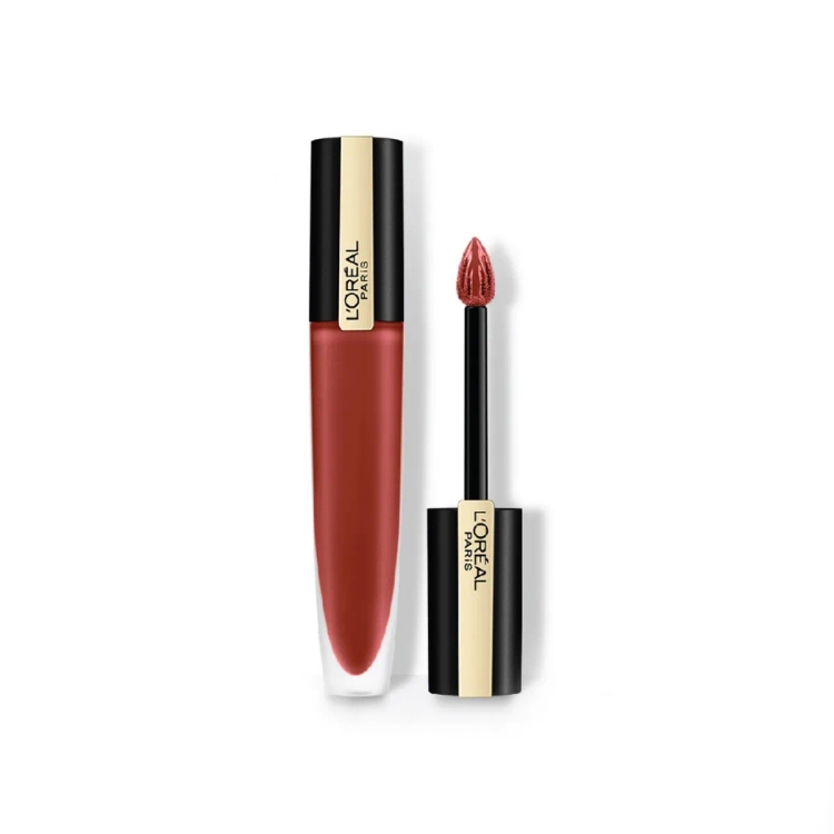 Loreal-Paris Lipstick, Liquid Format With Matte Finish, Oil-In-Water Formula, Breathable And Lightweight Feel, Non-Flaking, Colour: 130 I Amaze, 7Ml